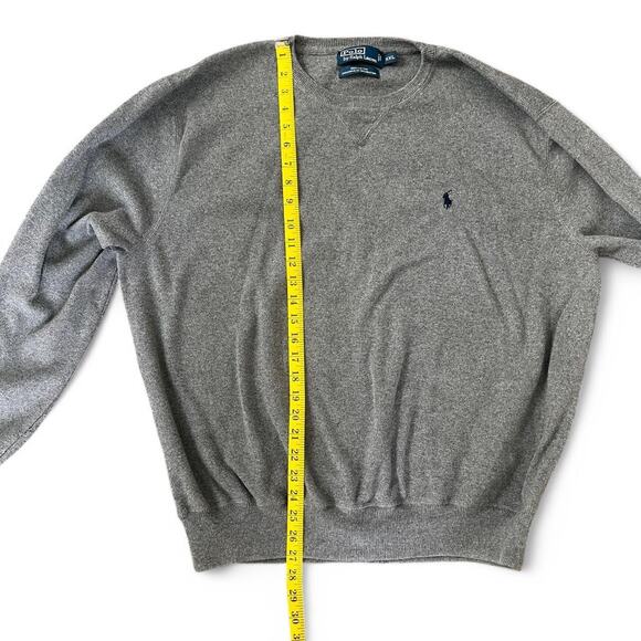 Gray Ralph Lauren crewneck sweater Size XXL 100% Cotton - Picture 5 of 5